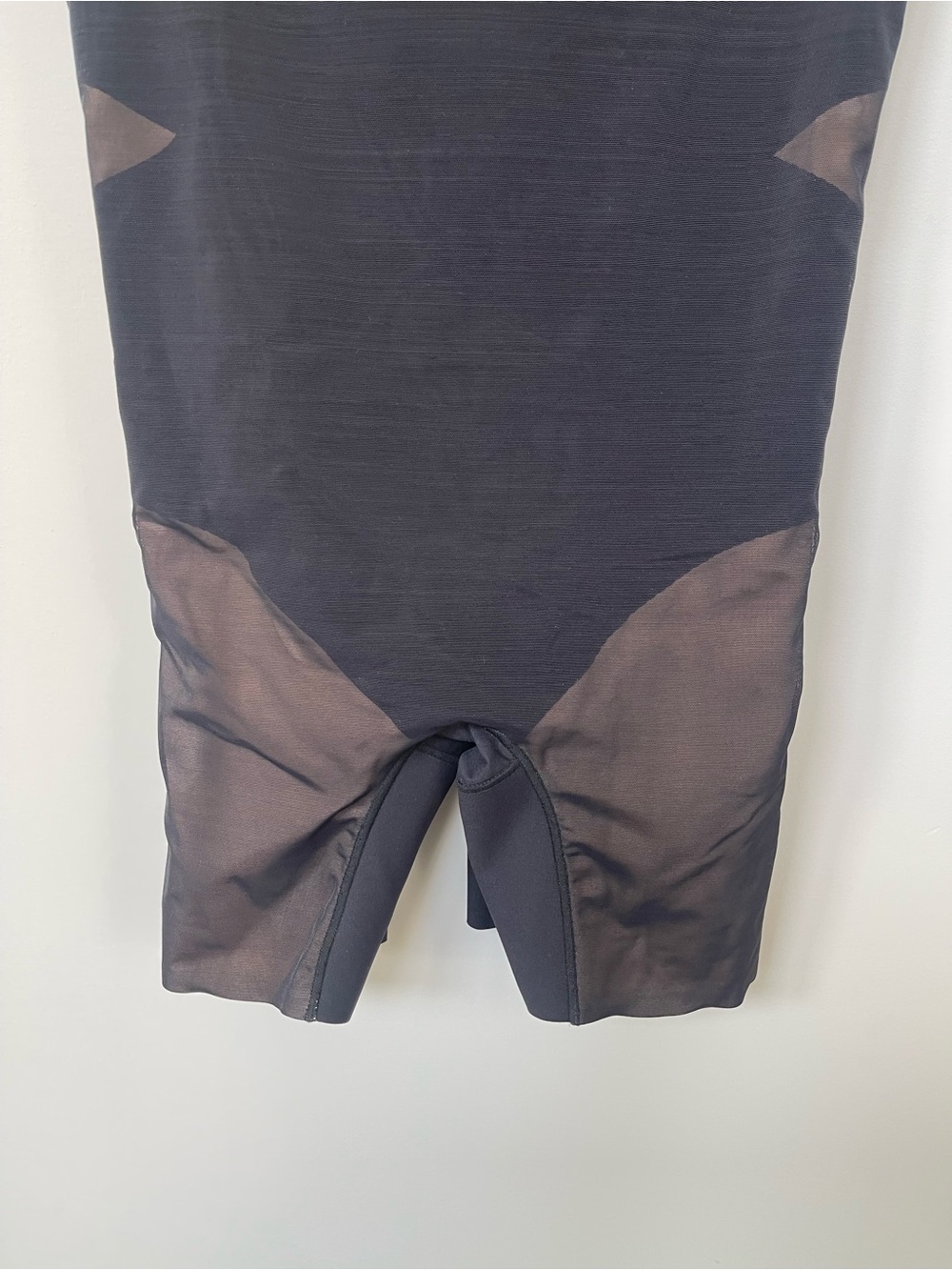 Honeylove | Open Bust Mid Thigh Bodysuit Black Mesh Adjustable Shapewear XL - Picture 6 of 7